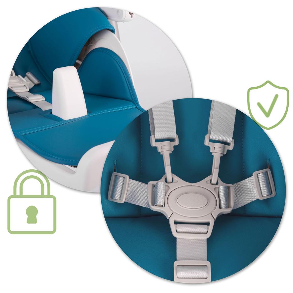 Belo Baby High Chair With Table And Lounger, With Toy Bar