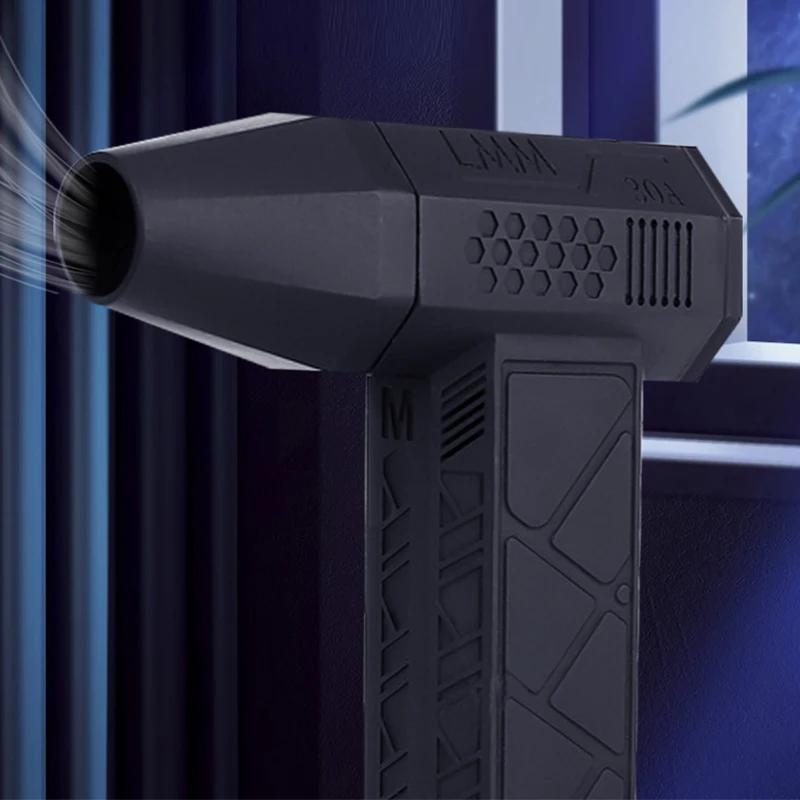 1 PC Violent Fan Hochgeschwindigkeits-Turbolader mit hohem Luftvolumen Bürstenloses Aufladen Hand-Autoventilator für den Außenbereich