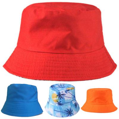 Chapéu de sol unissex de algodão com topo plano e coco, cor sólida, chapéu de pescador