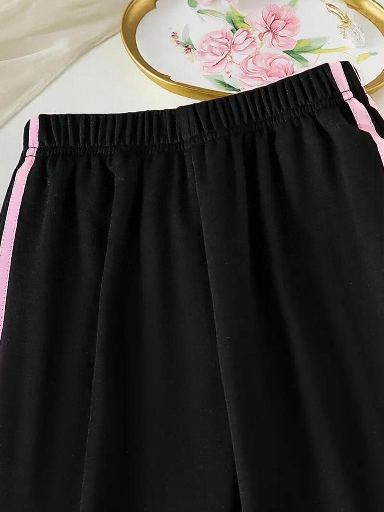 Girls' Spring/Autumn Hoodie & Trousers Set: Long Sleeve Casual Sportswear