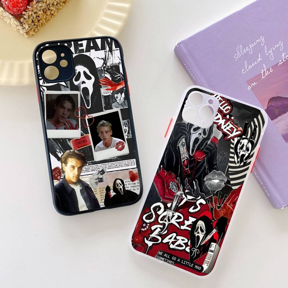 Horor S-scream Dead Phone Cases For IPhone 16 15 14 Plus 13 12 11 Pro Max Matte Oft Bumper Phone Cover
