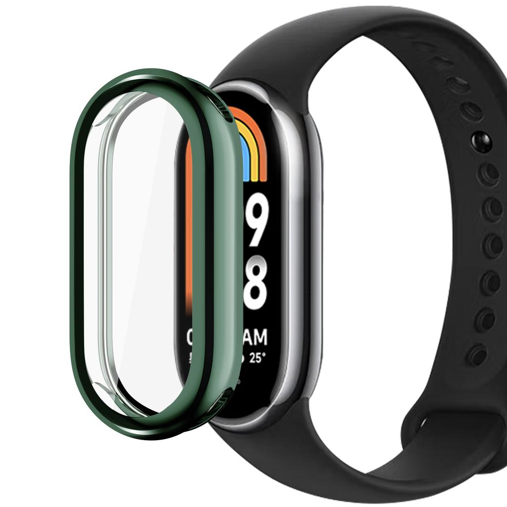 Plně ochranný kryt pouzdra pro chytré hodinky Xiaomi Mi Band 8 Ochranné sklo displeje pro MiBand 8 Náhradní příslušenství Rám Pouzdro TPU