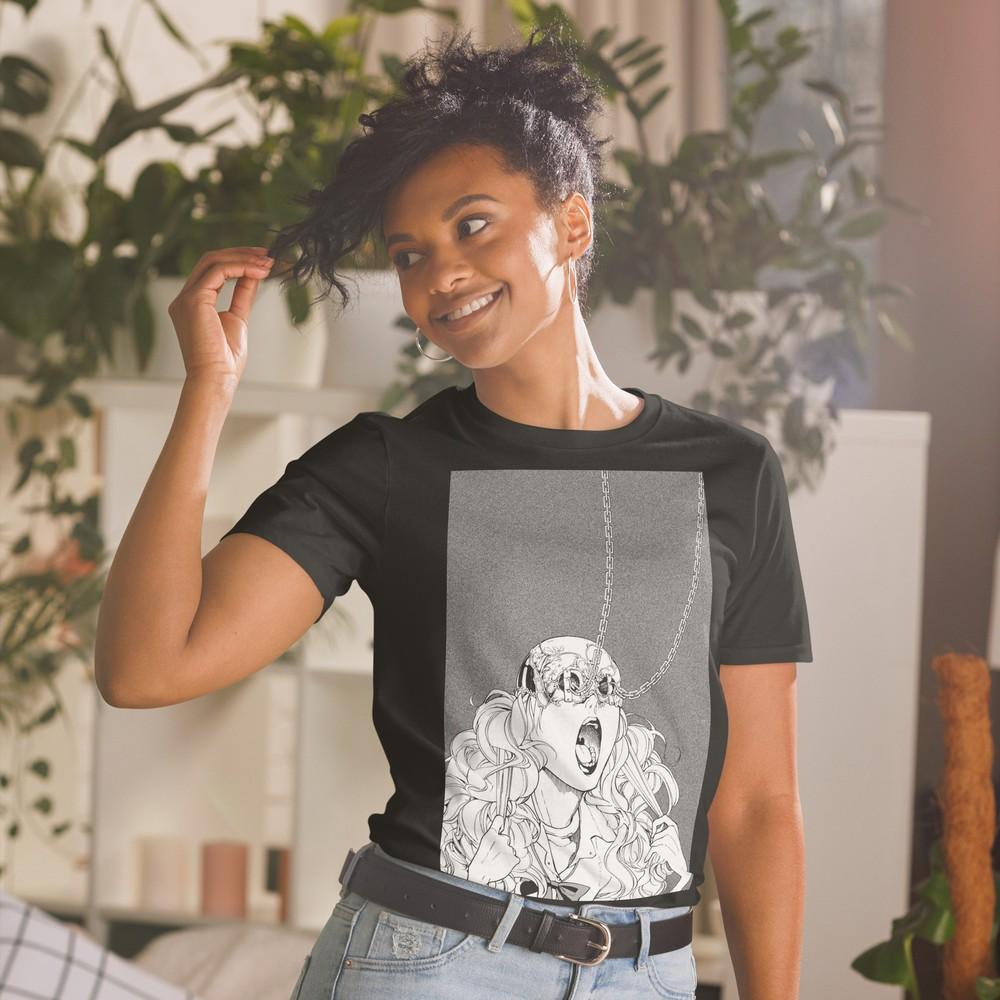 

Anime Girl Horror Ciborg Robot Short-Sleeve Unisex T-Shirt 4XL