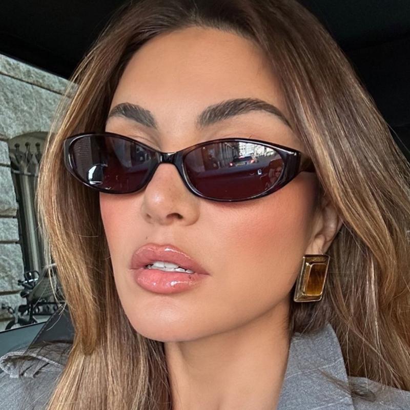Cute Cat Eye Small Frame Sunglasses Women New Fashion Sexy Leopard Sun Glasses Ladies Retro Trendy Decorative Shades Eyeglass