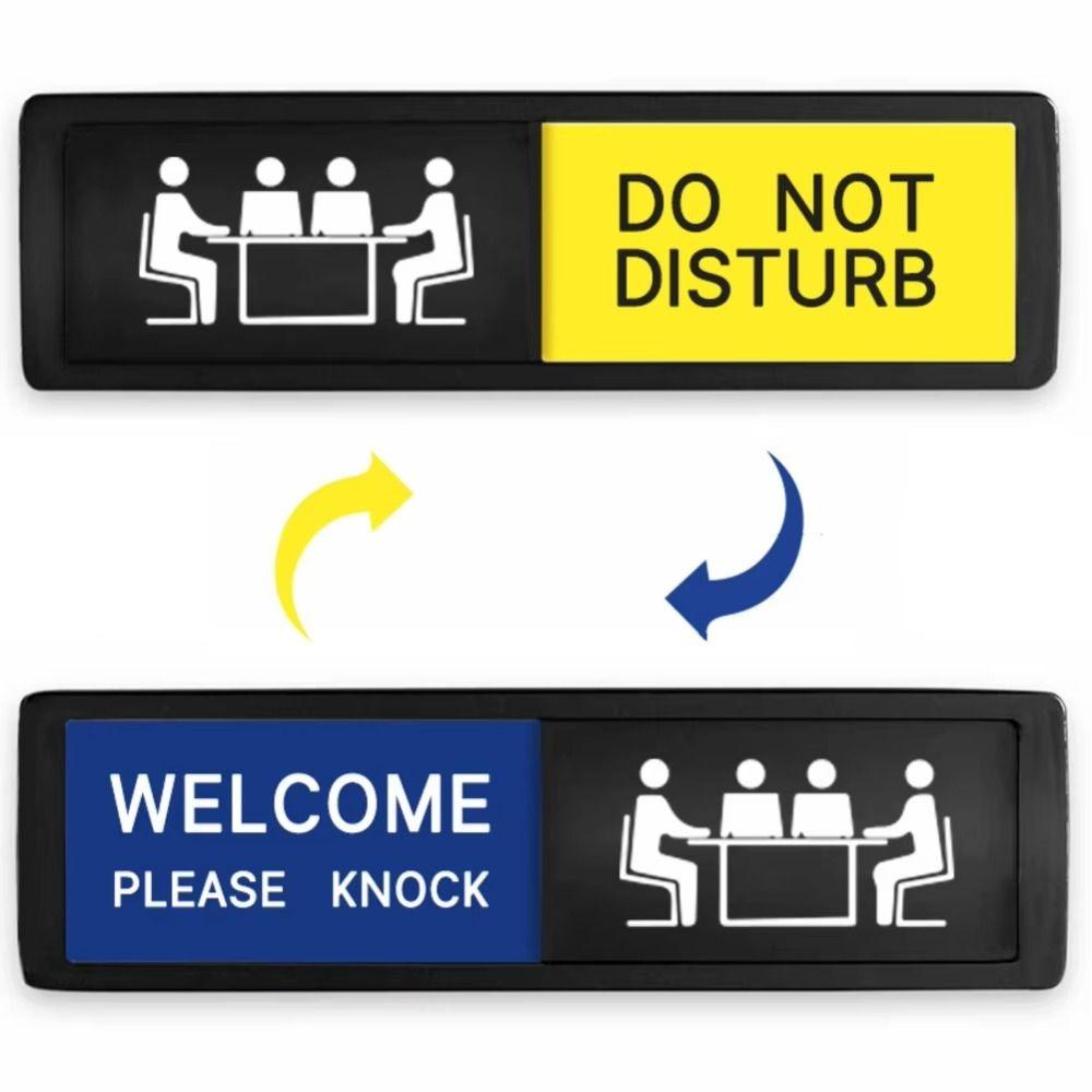 Clear Communication Privacy Sign Sliding Door Sign Sturdy Do Not Disturb Sign Bathroom