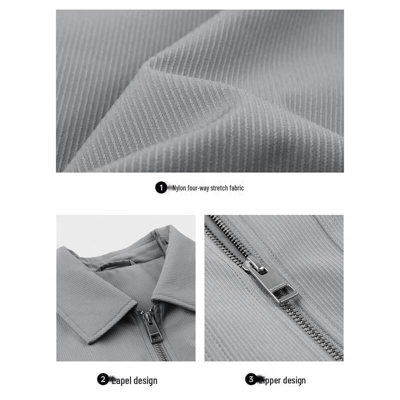 SEPTWOLVES Men's Stretch Lapel Thin Cotton Jacket