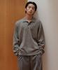 [Victoria Wool] Minimal Collared Knit [Taupe]