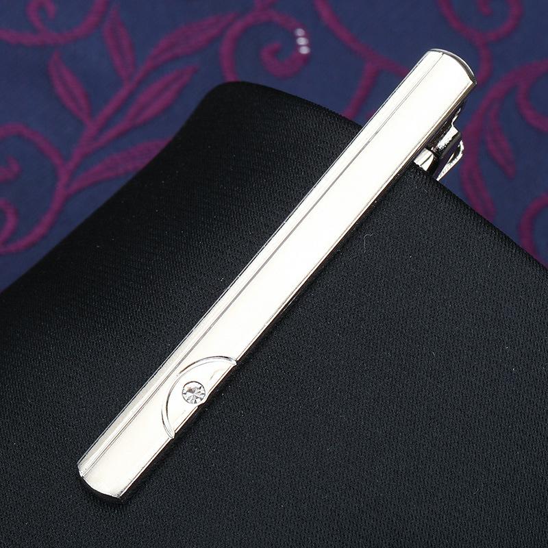 Herren Mode Vielseitige Krawattenklammer Business Anzug Gold Silber Hochzeit Herren und Damen Anstecknadel Koreanische Version Sicherheitskragenclip