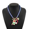 Able Bohemian Multi-Element Pendant Colorful Jewelry Gifts Collarbone Chain Cute Flower Rope Necklaces Beach