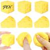 Realistic Food Stress Relievers Simulated Triangle Cheese Squeeze Toy, Cube Sensory Toy for Tactile Decompression Gadgets Relief, Ball Pinch