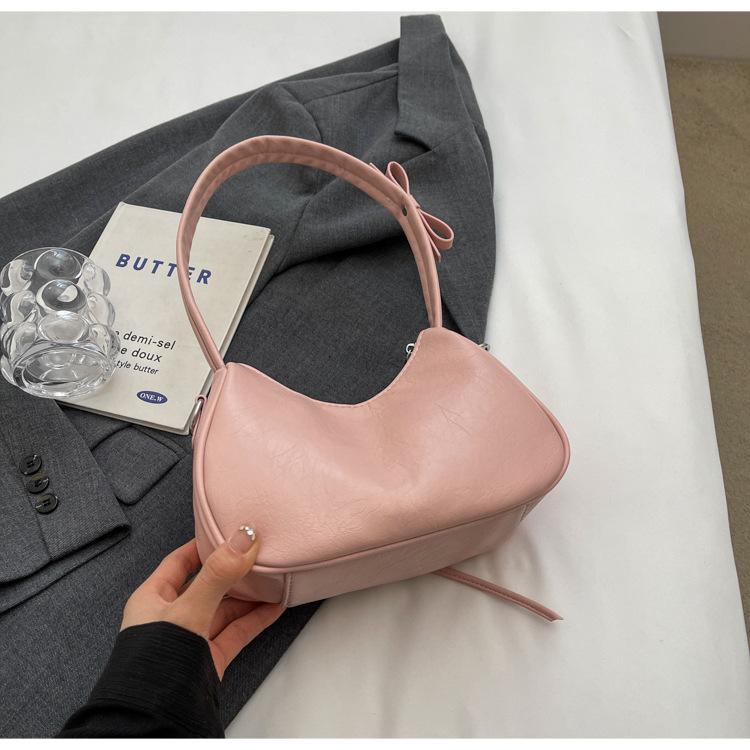 Kleine quadratische Umhängetasche mit Schleife für Damen