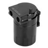 Universal Oil Catch Can Kit 300ML Reservoir Tank Engine Black Polish Baffled Aluminum Alloy