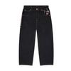 Y2K Baggy Jeans Cherry Blossom Selvedge Embroidery Denim Pants Men Women Denim Fabric American Hiphop Streetwear Wide Leg Jeans