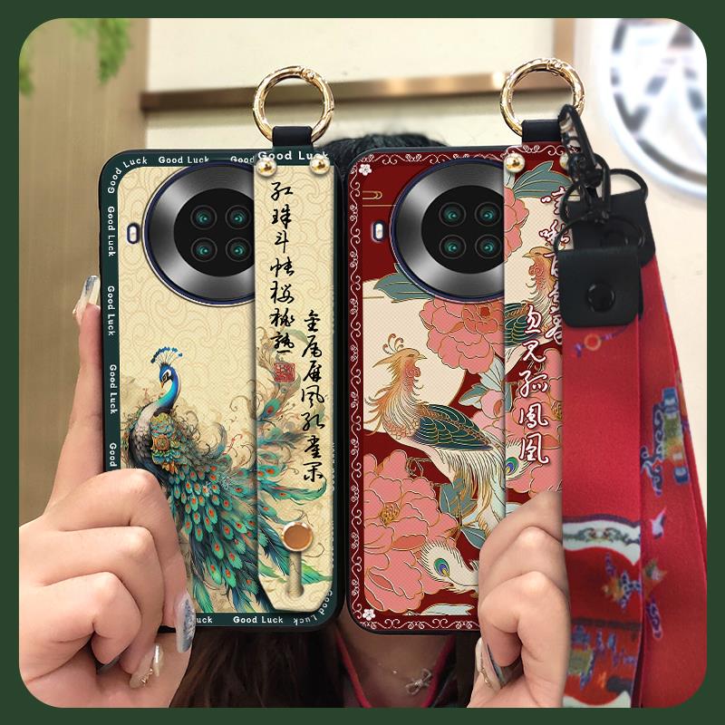 Für Mama Handschlaufe Handyhülle Für Cubot Note20 Schutz Staubdicht Rückseite Abdeckung Ring Ältere Dame Ständer Stoßfest