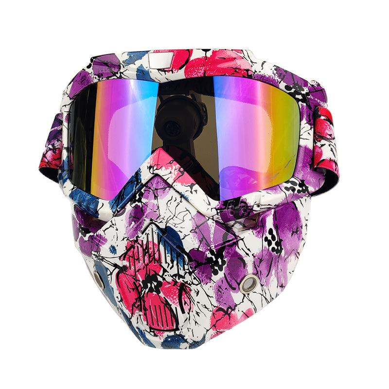 Glasses Water Turning Ghost Head Goggles Mask Motorcycle Riding Mask Windproof Warm Outdoor Protection