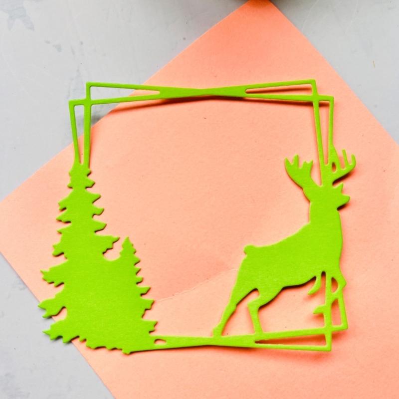 Christmas Deer Metal Cutting Dies Stencils for DIY Scrapbooking Decorative Embossing Paper Cards Template Decor Die Cuts