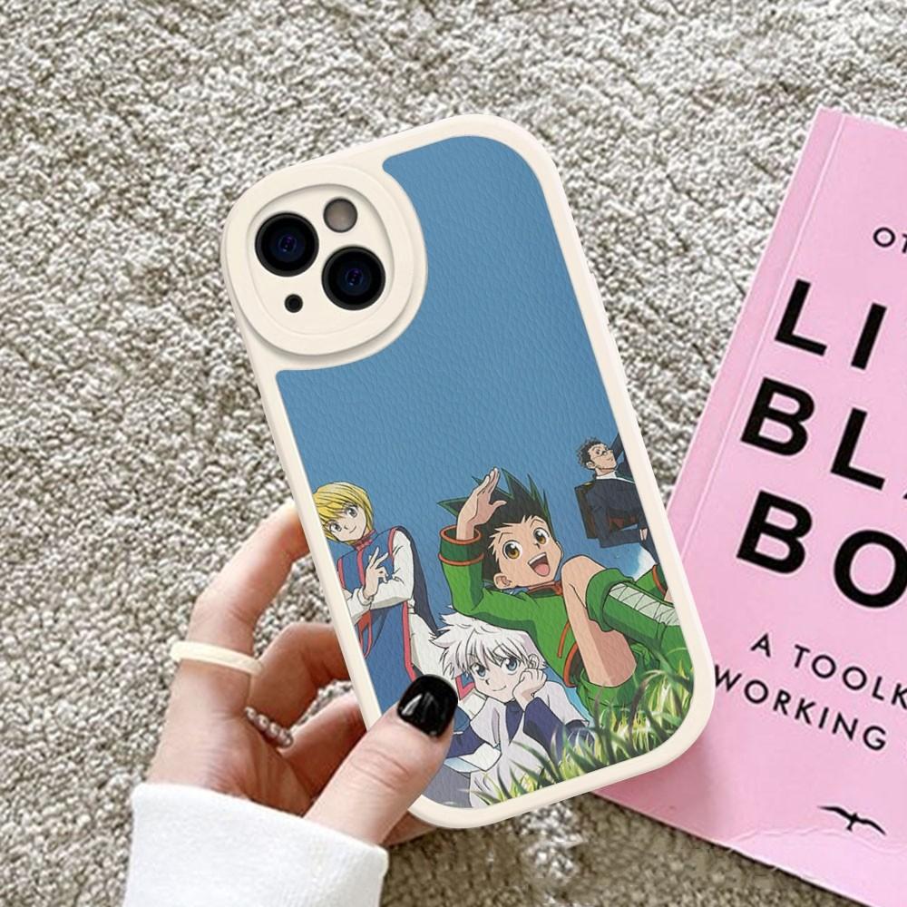 Hunter X Hunter Anime Handyhülle Hartleder Für IPhone 16 15 14 13 12 Mini 11 14 Pro Max Xs X Xr 7 8 Plus Fundas