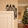 Hanging Decoration Christmas Gnomes Decorative Plaque X-mas Wall Art Sign Holiday Home Decor