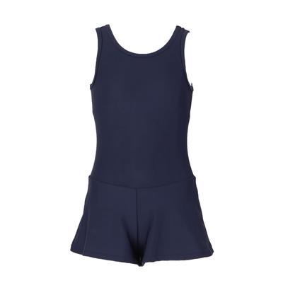Footmark Girls' School Swimsuit, Culotte Dress, UPF 50+, 1210171 (Size 130, Con)