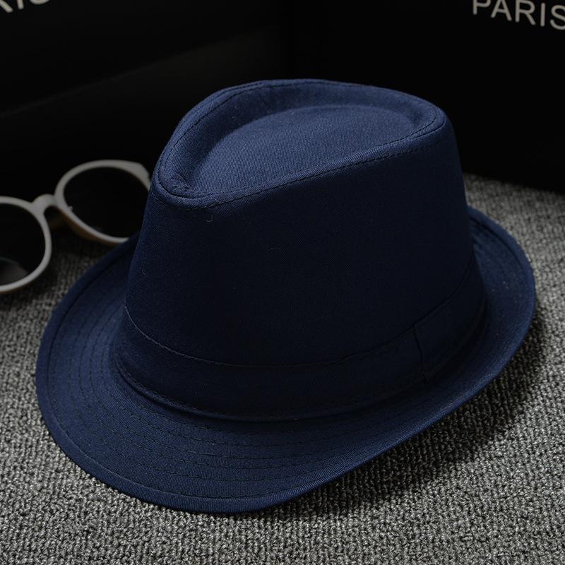 Cappello Panama Jazz Britannico Unisex - Tinta Unita Tessuto Liscio