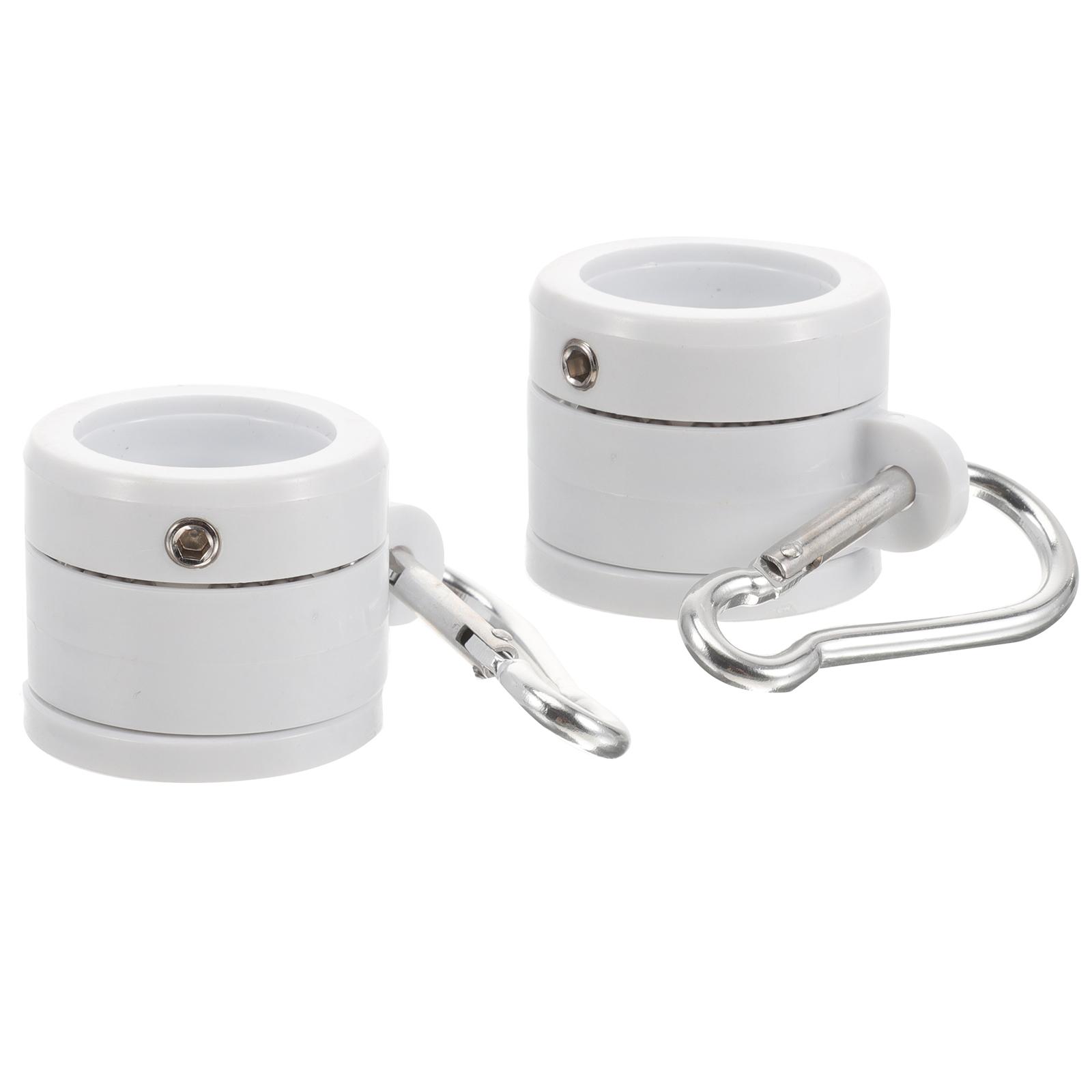 

Flag Flagpole Rings 1 Inch Anti-tangle Mounting Clips for Grommet Plastic Rotating Holder Kit with 5x3.8cm белый