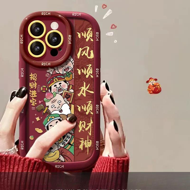 

Применимо к Huawei Mate60pro Чехол для мобильного телефона P30/50 Пятисторонний Бог богатства в честь 100/90/80 Жидкий силикон Honor 9X Pro