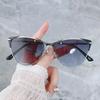 1Pc Round Cat-Eye Fashion Glasses for Women, Men, Casual Metal Glasses, Suitable for Driving, Beach and Travel