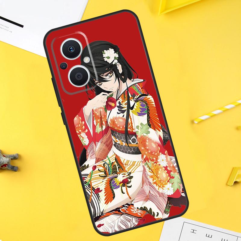 Japanische Kunst Kimono Tattoo Für OPPO Reno 10 11 12 13 14 Pro 7 8 Lite 8T 11F 12F 13F 14F OPPO Find X8 X5 X6 X9 Pro Hülle