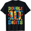 10th Birthday Double Digits Building Blocks 10 Years Old Kid T-Shirt