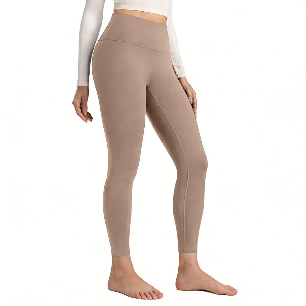 Pantalones de Yoga Fitness de Secado Rápido para Exteriores con Levantamiento de Glúteos de Color Melocotón para Mujer