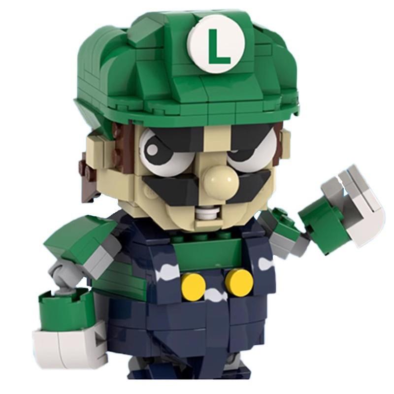 

M Building Block Compatible With Lego, Game Animation, Super Sd Luigi, Assembly Puzzle, Gift Model, Creative