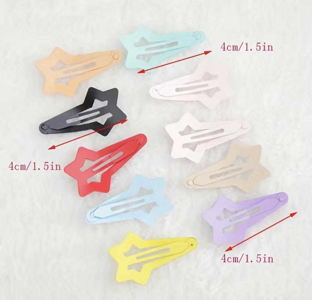 30pcs Children's Pentagram Hair Clip BB Clip Female Hairpin Daily Hair Accessory For Girls Women  hair accessories for kids girl
