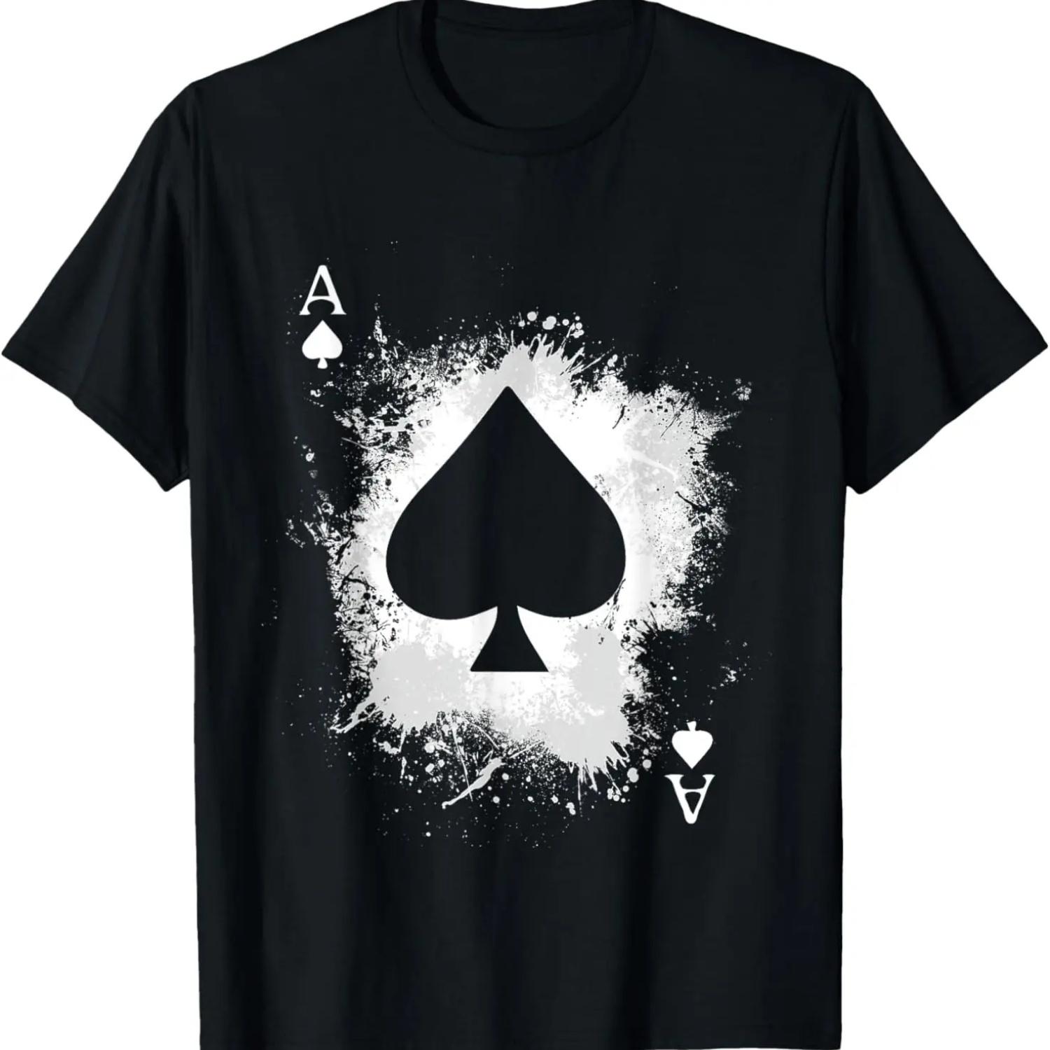 Poker Watersplash Ace Of Spades - Texas Hold Em Poker T-Shirt S
