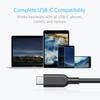 Anker PowerLine II USB-C und USB-A 3.1(Gen2) Kabel (0,9 m Schwarz) [USB-IF-zertifiziert/extra langlebig] Galaxy S10 / S10+ / S9 / S9+, iPad Pro (2018) / iPad Ai