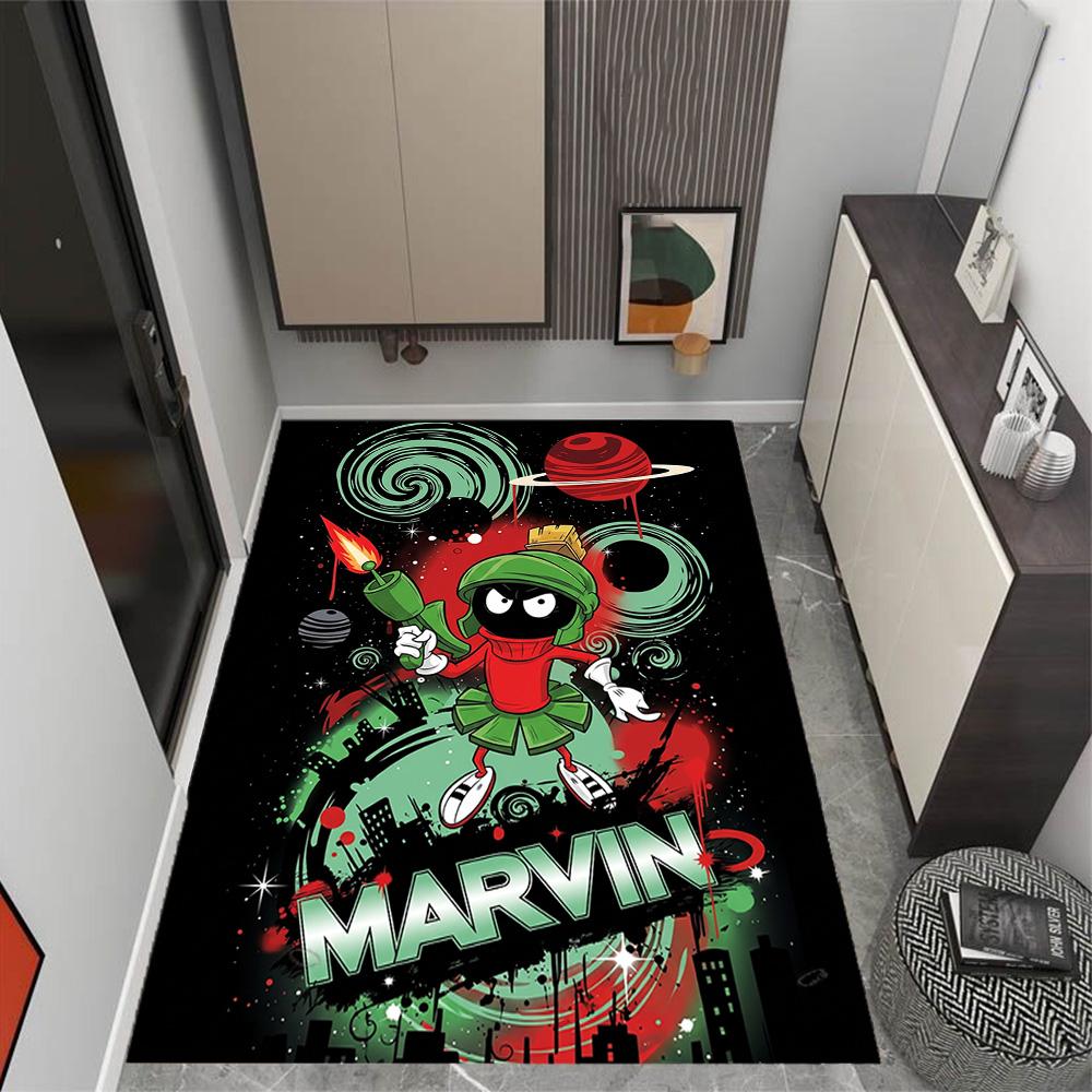 Space Adventure With Friends Themed Anti-Slip Rugs - Polyester Home Decor, Suitable for Bedrooms, Living Rooms, Doorways, Studios, and Decorations