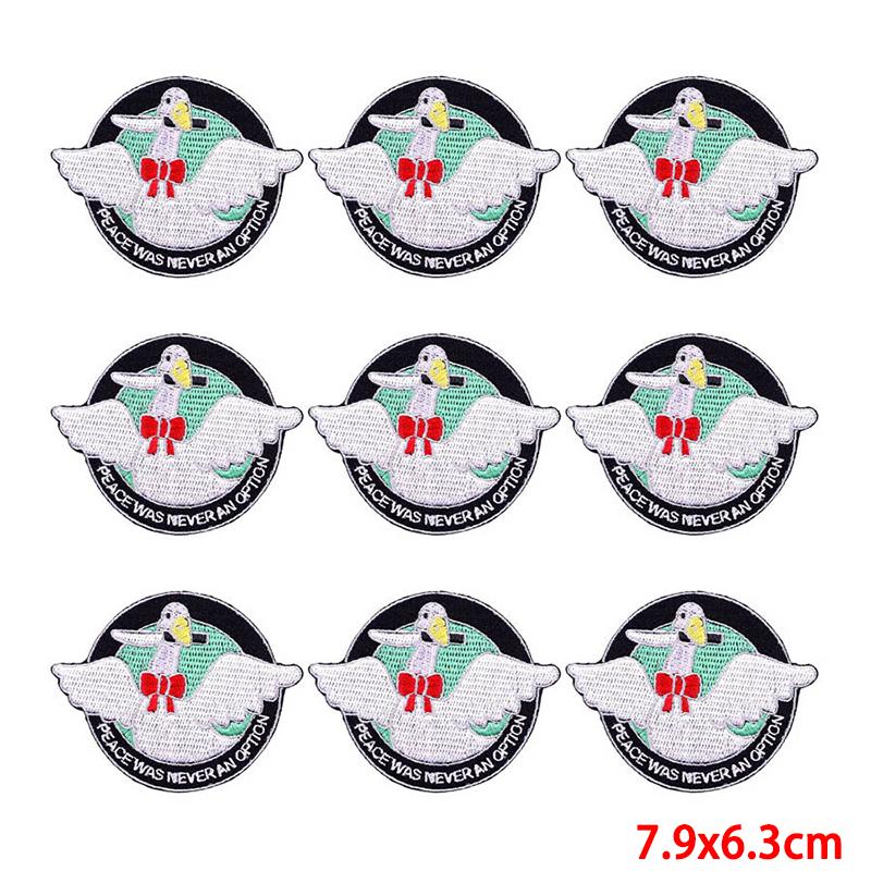 10 Pcs/lot Wholesale Embroidery Patch Iron On Patches For Clothing Patches On Clothes Jackets Decor Applique Sew Supplies
