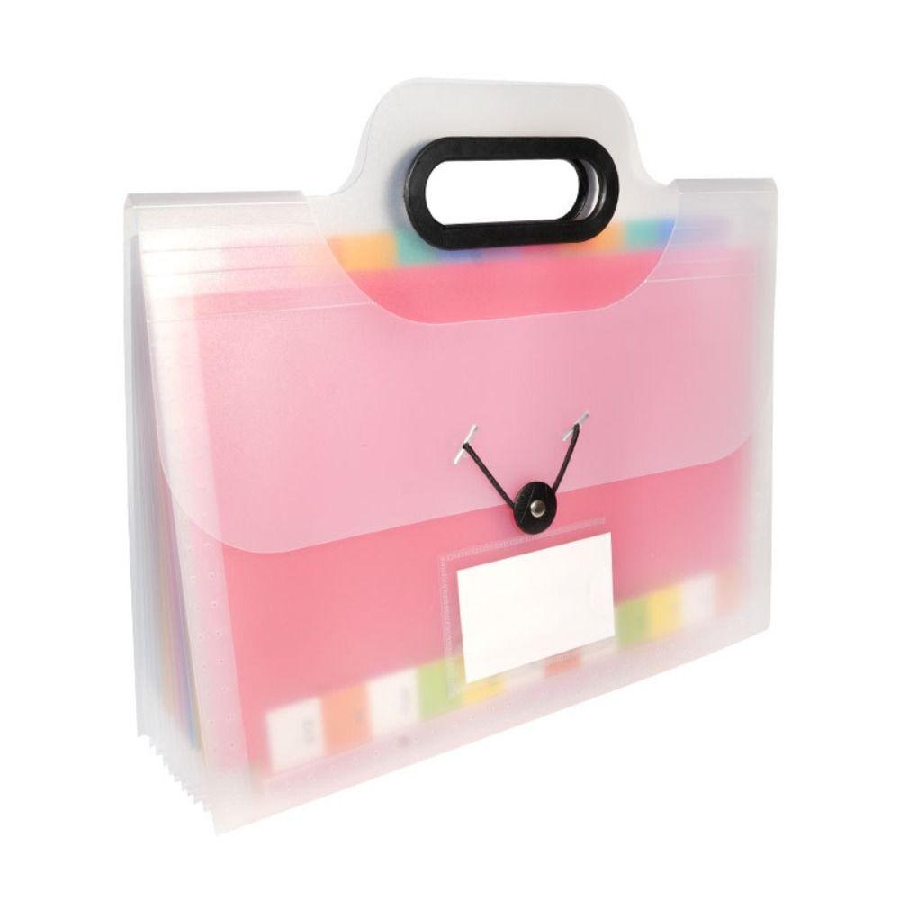 Large Capacity A4 File Folder Accordion Style Documents Organizer Rainbow Folder  Office Student