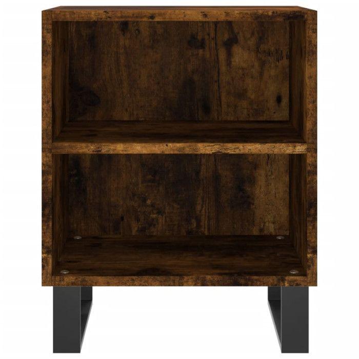 VidaXL Bedside Table Smoked Oak 40x30x50 Cm Engineered Wood 826806