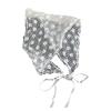 Vintage Style Lace Triangle Scarf for Home Decors Fashion Headwrap with Floral Patterns and Breathable Polyester Fabric
