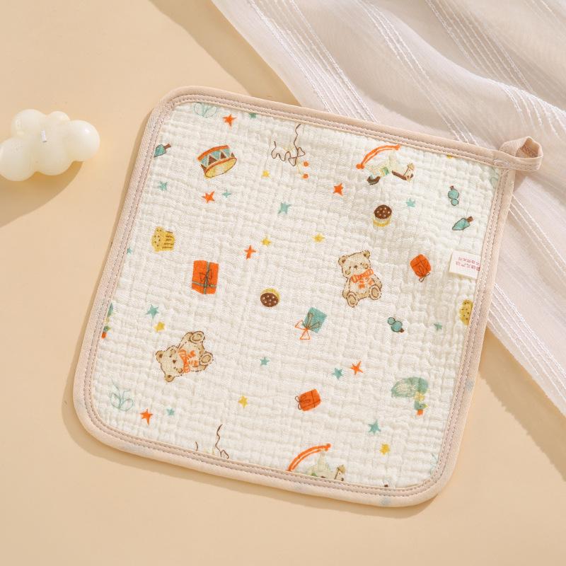 Pure Cotton Baby Gauze Towel & Small Drool Bib Set for Newborns - Soft & Gentle A-Class