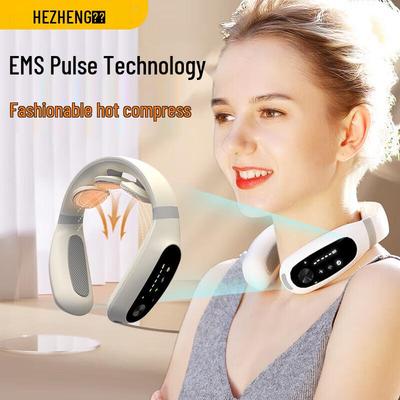 Hezheng Wireless Pulse Neck Massager with Heat CN Plug (adapter Included)