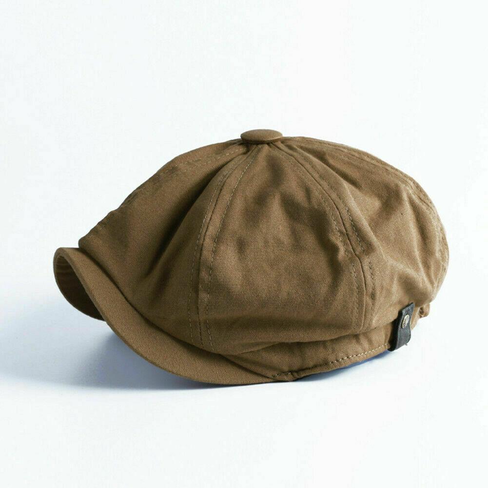 Women Newsboy Hat Vintage Denim Cotton Octagonal Cap Visor Beret Cabbie Bakerboy Gatsby Fashion Hats for Autumn Spring Winter