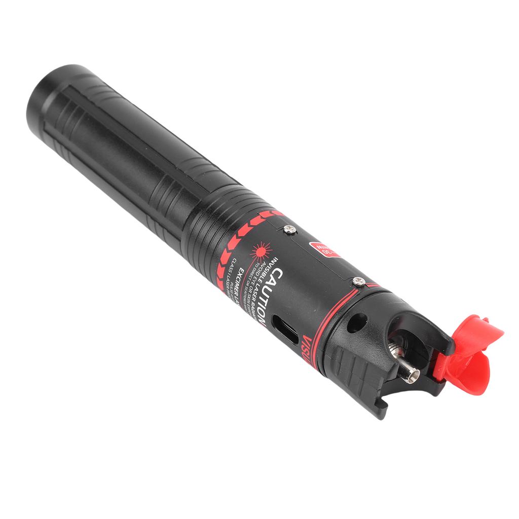 Fiber Optic Test Pen 30KM Visual Fault Locator Red Light Source Rechargeable Optical Cable Tester