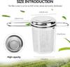 Stainless Steel Tea Infuser Mesh Filters Tea Strainer with Folding Handle Lid Hanging On Teapots Mug Cup To Steep Tea Coffee New