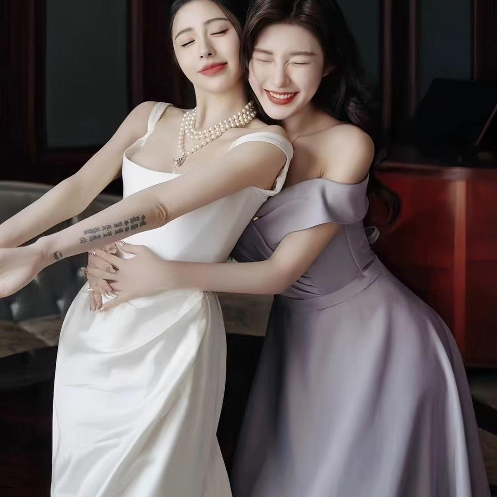 2025 Purple Bridesmaid & Evening Dress for Women