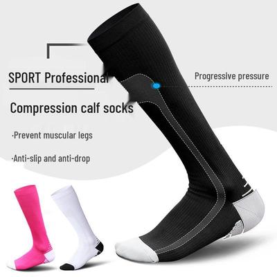Herren Kniehohe Kompressions-Sportsocken für Laufen, Fußball und Fitness