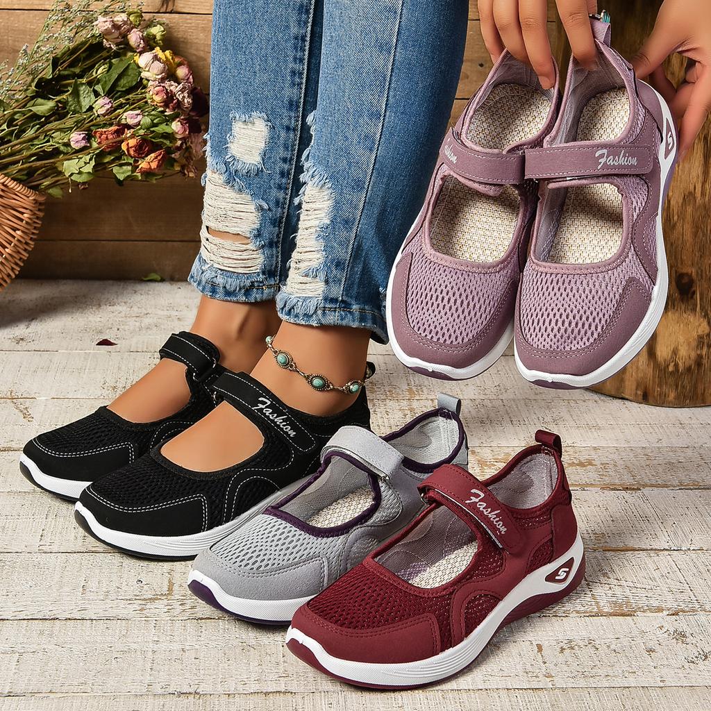 Fashion Women Sneakers Fashion Shallow Mesh Breathable Vulcanized Shoes Autumn New Round Head Flat Comfortable Casual Women's Shoes