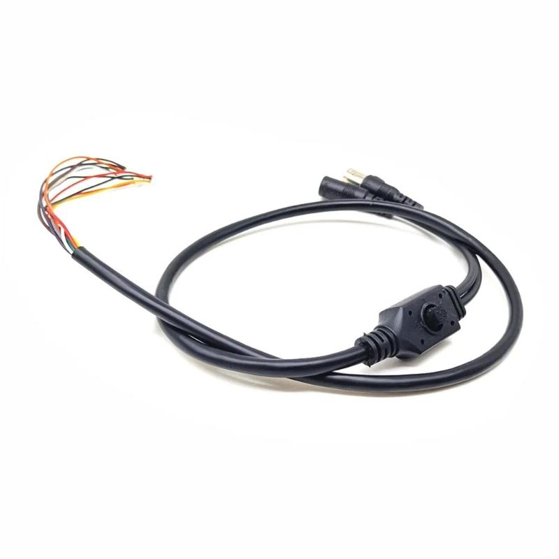 11 Pin CCTV Camera Connection Cable With OSD Menu Button Power Supply And BNC Video Output