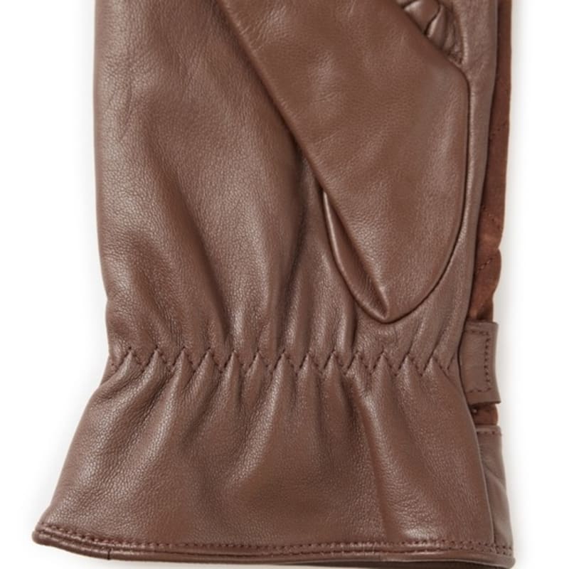 DENTS Bruton Touchscreen Men's Leather Gloves - Brown