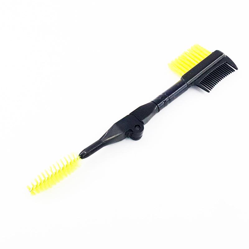 1pc New Folding Lash Brush / Comb Multicolored Plastic Handle Cosmetic Brush